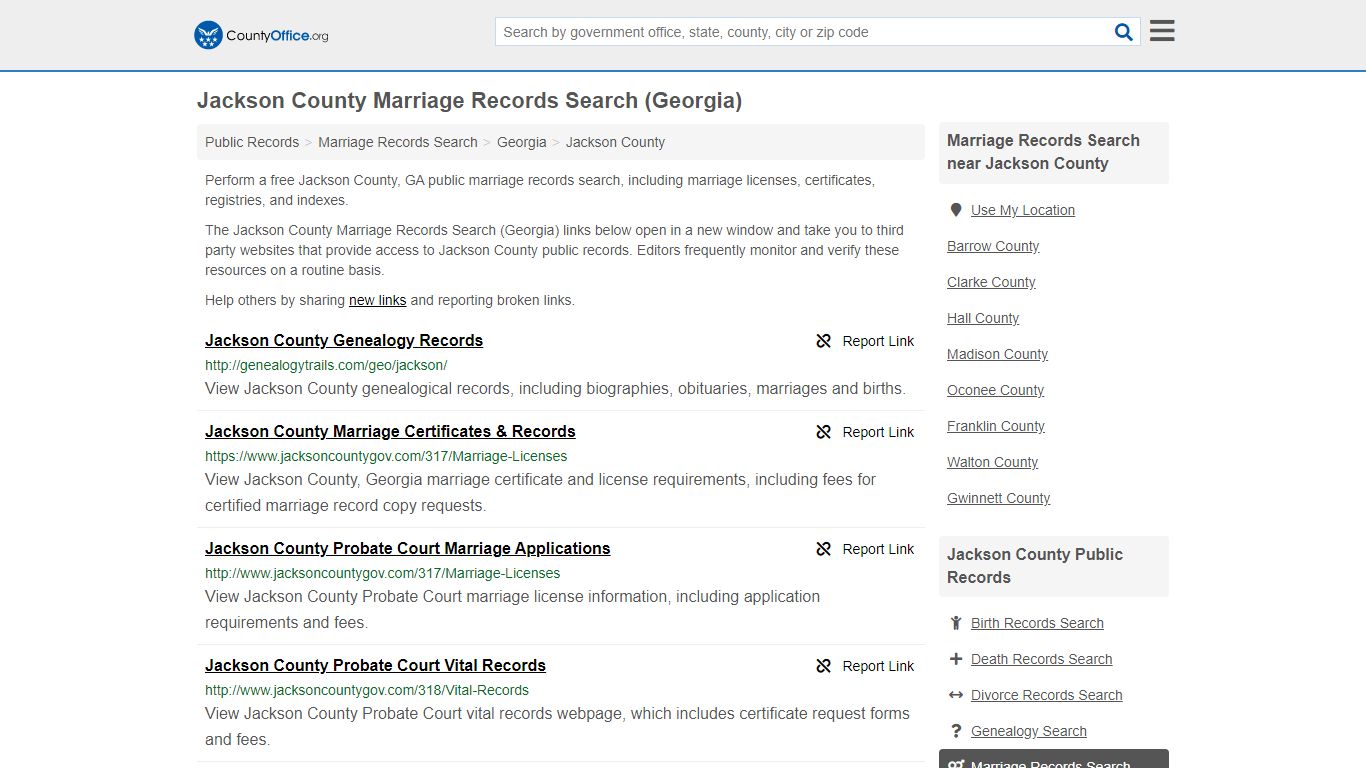 Marriage Records Search - Jackson County, GA (Marriage ...