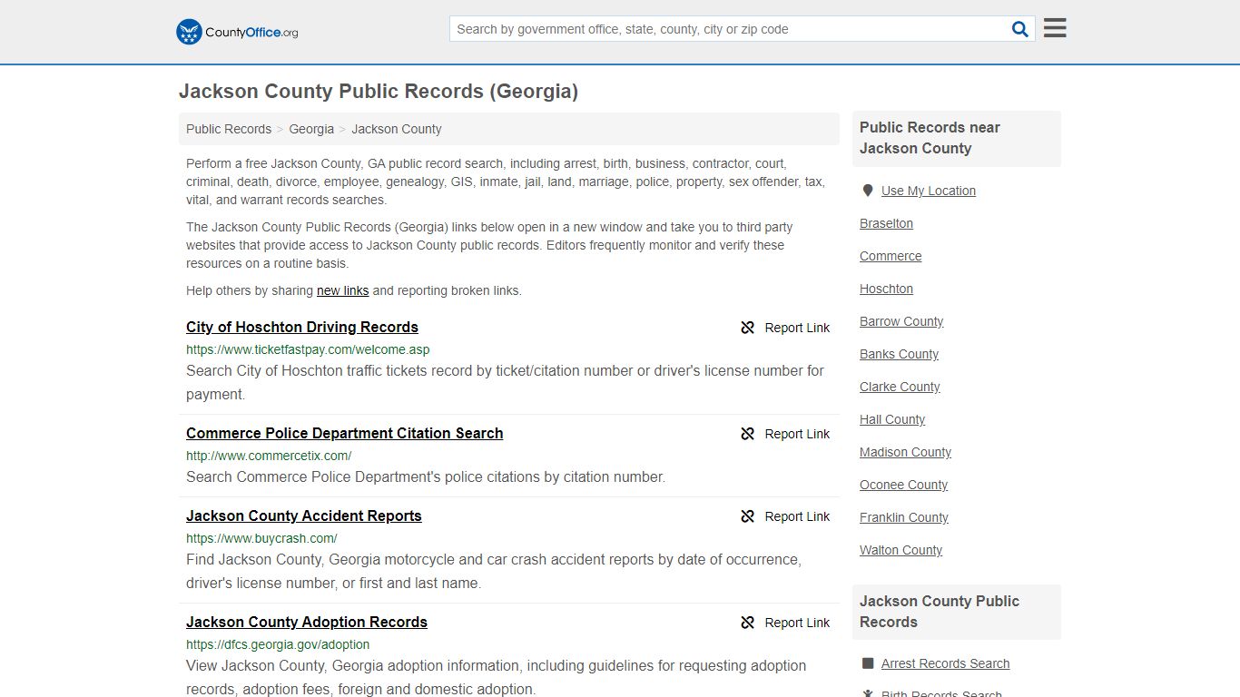 Public Records - Jackson County, GA (Business, Criminal ...